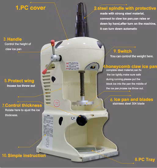 Ootd Electric Shave Ice Machine Shaver Snow